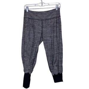 Kyodan Athletic Capri Leggings Womens M Joggers Gray Marled